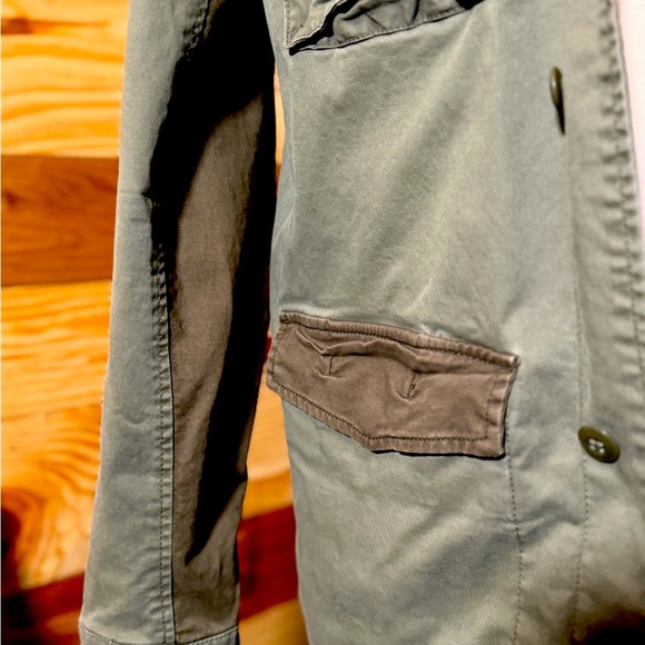 Gap Men’s Jacket Sage Green Military Field Jacket Medium - Picture 4 of 9